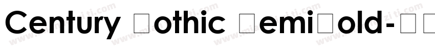 Century Gothic SemiBold字体转换